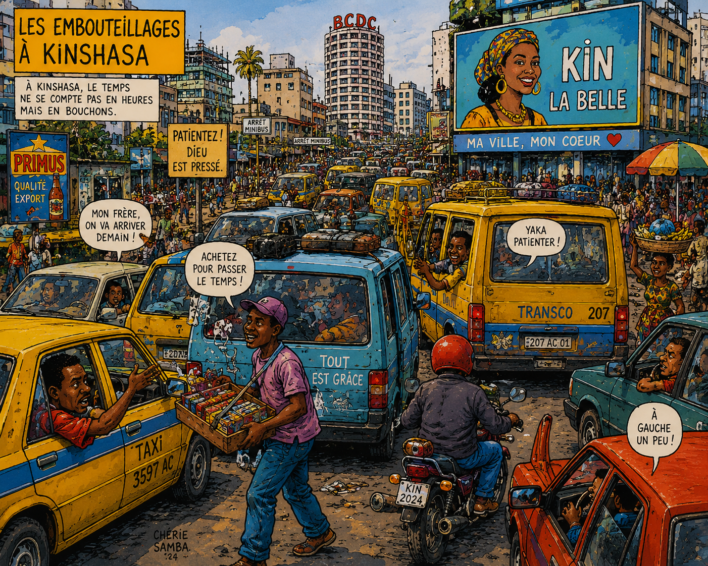 Les embouteillages de Kinshasa